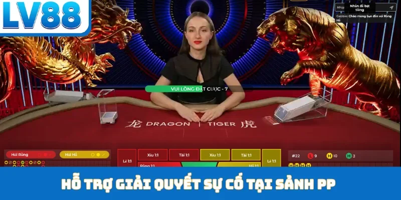 Hỗ trợ giải quyết sự cố tại sảnh PP