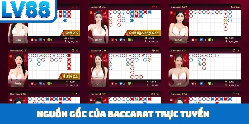 Nguồn gốc của baccarat trực tuyến