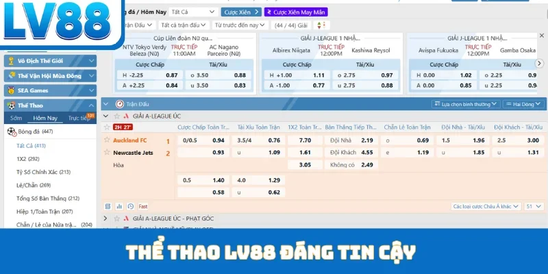 Thể thao LV88 đáng tin cậy